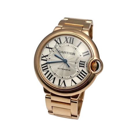 Cartier Diamond 36mm Automatic Watch Ballon Bleu 18k 3003